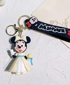 Anime Keychain Cartoon Minnie Mouse Mickey Stitch Cute Doll PVC Keyring Ornament Key Chain Car Pendant Kids Toys Gifts 4 - ihavepaws.com