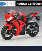 WELLY 1:10 HONDA CBR1000RR Alloy Racing Motorcycle Model Diecast Street Sports Cross-country Motorcycle Vehicles Model Kids Gift
