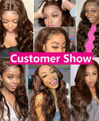 HD Chocolate Brown 13X4 Body Wave Lace Front Wig 28 30 32 Inch Brazlian Human Hair Wigs Dark Brown Transparent Lace Frontal Wig