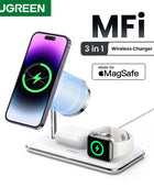 UGREEN MFi for Magsafe 25W Wireless Charger Stand 15W 3-in-1 Charging Station - IHavePaws