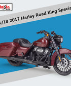 Maisto 1:18 Harley 2017 Road King Special Alloy Classic Motorcycle Model Diecast Metal Motorcycle Model Collection Kids Toy Gift