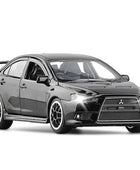 1:32 Mitsubishi Lancer Evo X 10 Alloy Car Model Diecast Metal Toy Car Scale Model Simulation Sound and Light Collection Black - IHavePaws
