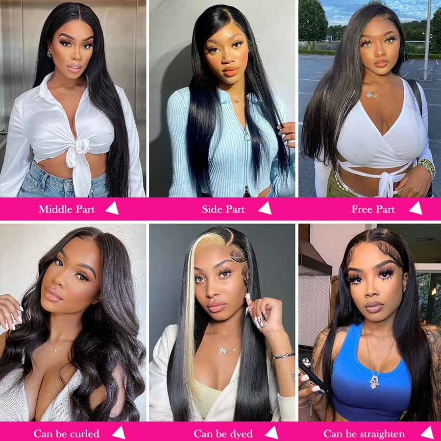 Straight Human Hair Lace Frontal Wig 13x4 13x6 Glueless Lace Frontal Wigs For Women 6x4 5x5 Redy To Go Glueless Wig Human Hair