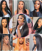 13x6 Hd Lace Frontal Human Hair Wig Bone Straight Brazilian Wigs 30 32 34In 13x4 Glueless Wig Human Hair Ready To Wear For Women