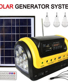 Solar Energy Systems with Solar Panels Bluetooth Solar Power Station with Led Flashlight Solar Powered For Home Use Camping - IHavePaws