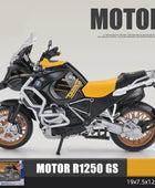 1:12 BMW R1250GS Alloy Racing Motorcycle Model Diecast R1250 Yellow with box - IHavePaws
