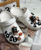Shoe Charm for Crocs DIY Pins Black Cute Fisherman Bear Decoration Buckle for Croc Charms Set Accessories Kids Boy Girls Gift - IHavePaws