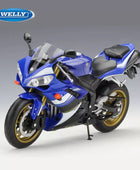 WELLY 1:10 YAMAHA YZF-R1 Alloy Racing Motorcycle Scale Model Diecast - IHavePaws