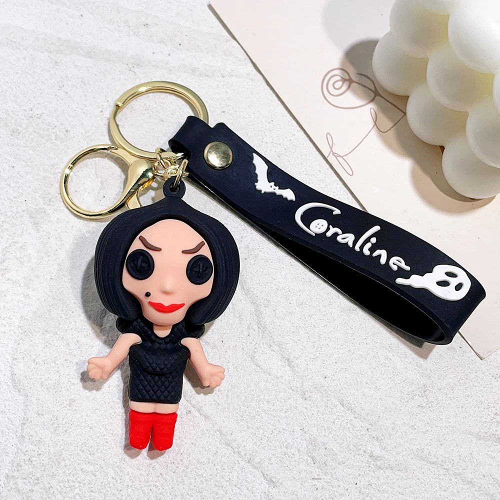 Anime Coraline & The Secret Door Figure Keychain Cartoon Doll Schoolbag Pendent Car Key Accessories Kids Toy Gifts for Friends style 4 - ihavepaws.com