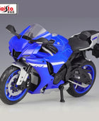 Maisto 1:12 2021 YAMAHA YZF-R1 Alloy Racing Motorcycle Model Metal Street Sports Motorcycle Model High Simulation Blue - IHavePaws