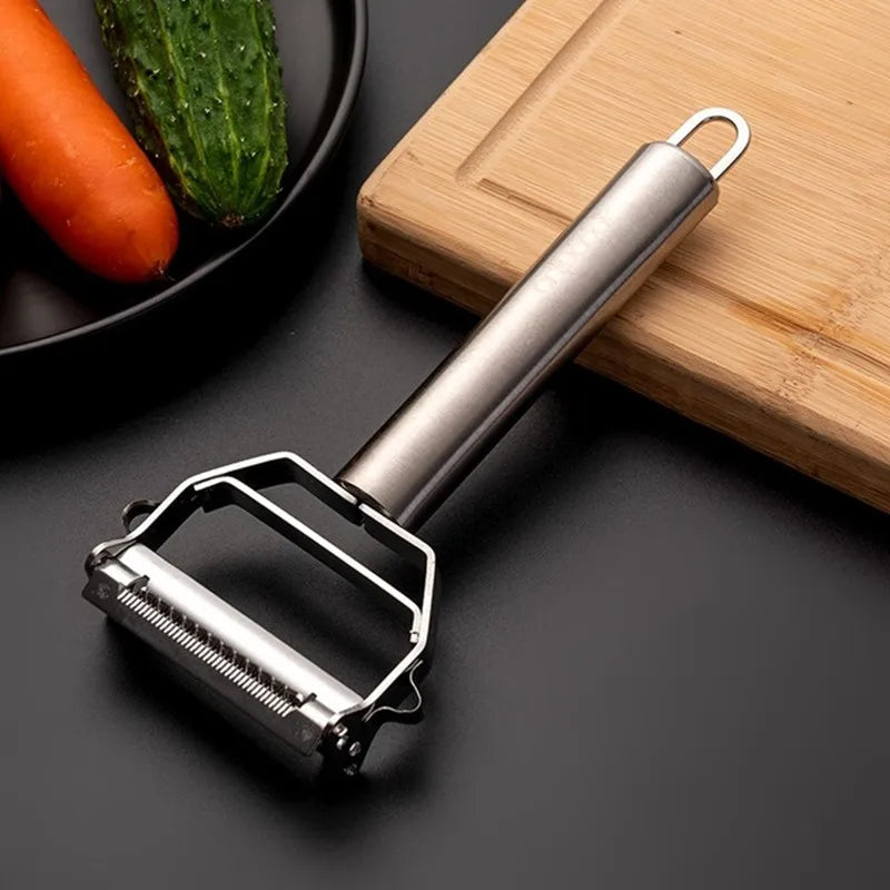 PrecisionPro Stainless Steel Double-Head Vegetable Peeler - IHavePaws