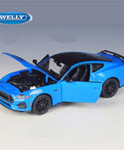 Welly 1:25 2024 Ford Mustang GT Shelby Alloy Sports Car Model Diecasts Metal Racing Car Vehicles Model Simulation Kids Toys Gift
