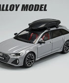 1/24 Audi RS6 Avant Station Wagon Alloy Track Racing Car Model Diecast Metal Sports Car A Gray - IHavePaws