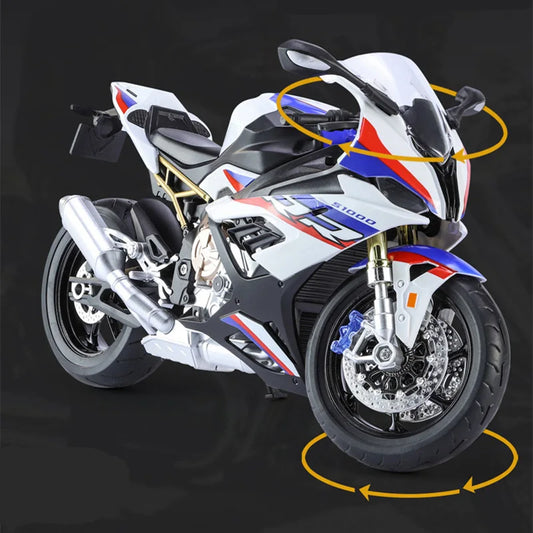 Large Size 1/9 S1000RR Alloy Racing Motorcycle Simulation Diecast Metal Street Sports Motorcycle Model - IHavePaws