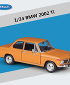 WELLY 1:24 BMW 2002 Ti Alloy Sports Car Model Diecast Metal Toy Classic Vehicles Car Model Simulation Collection Childrens Gifts Orange - IHavePaws