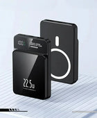 30000mAh Magnetic Qi Wireless Charger Power Bank 22.5W Mini Powerbank For iPhone Samsung Huawei Black / 30000mAh - IHavePaws