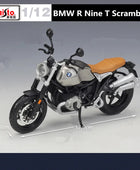 Maisto 1:12 BMW R Nine T Scrambler Alloy Racing Motorcycle Model Simulation - IHavePaws