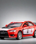 1:32 Mitsubishi Lancer Evo X 10 Alloy Car Model Diecast Metal Toy Car Scale Model Simulation Sound and Light Collection Red Racing - IHavePaws