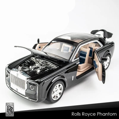 1:24 Rolls Royce Sweptail Alloy Luxury Car Model Diecast & Toy Vehicles Metal Toy Car Model Collection Simulation Children Gift Black A - IHavePaws