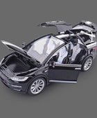 1/24 Tesla Cybertruck Pickup Alloy Car Model Diecast Metal Toy Off-road Vehicle Truck Model Simulation Sound Light Kids Toy Gift Model X Black - IHavePaws