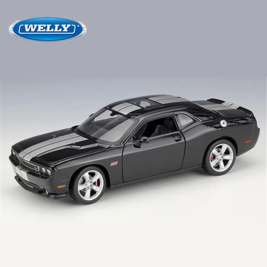 WELLY 1:24 2012 DODGE Challenger SRT Alloy Sports Car Model Diecast Metal Racing Muscle Car Model Vehicles Collection Kids Gifts - IHavePaws