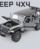 1:22 Jeep Wrangler Rubicon Alloy Car Model Diecasts Metal Off-road Vehicles Car Model Simulation Collection Childrens Toys Gift Grey - IHavePaws