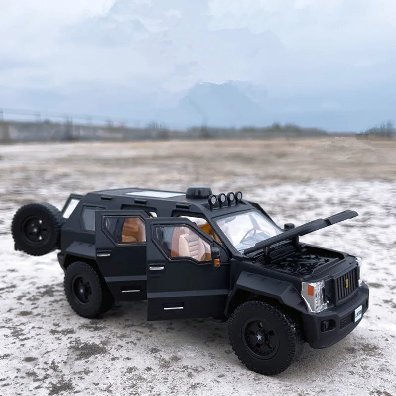 1:32 G.PATTON GX Alloy Armored Car Model Diecast Off-road Vehicles Car Metal Explosion Proof Car Model Sound Light Kids Toy Gift - IHavePaws