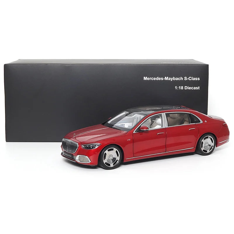 Almost Real AR 1/18 for Maybach S-Class S680 2021 car model Limited personal collection company gift display Birthday present Red - IHavePaws