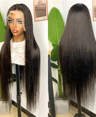 13x4 Straight HD Transparent Lace Front Wigs Human Hair Brazilian Straight 4x4 Lace Closure Wigs For Women Human Hair