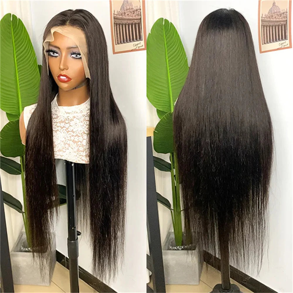 13x4 Straight HD Transparent Lace Front Wigs Human Hair Brazilian Straight 4x4 Lace Closure Wigs For Women Human Hair