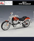Maisto 1:12 Harley 2014 CVO BREAKOUT Alloy Racing Motorcycle Model Diecasts Metal Cross-country Motorcycle Model Kids Toys Gift