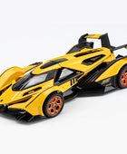 1:32 V12 Vision GT Gran Turismo Alloy Concept Sports Car Model Diecasts Racing Car Vehicles Model Sound and Light Kids Toys Gift Yellow - IHavePaws