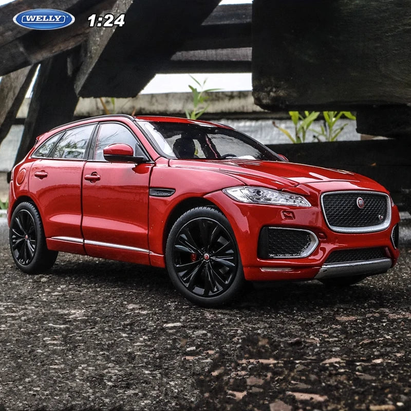 Welly 1:24 JAGUAR F-Pace SUV Alloy Car Model Diecasts Metal Toy Off-road Vehicles Car Model Simulation Collection Childrens Gift