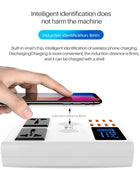 8 Ports Wireless Charger Led Digital Display USB Charger For Android iPhone Adapter Phone Fast Charger For xiaomi huawei samsung