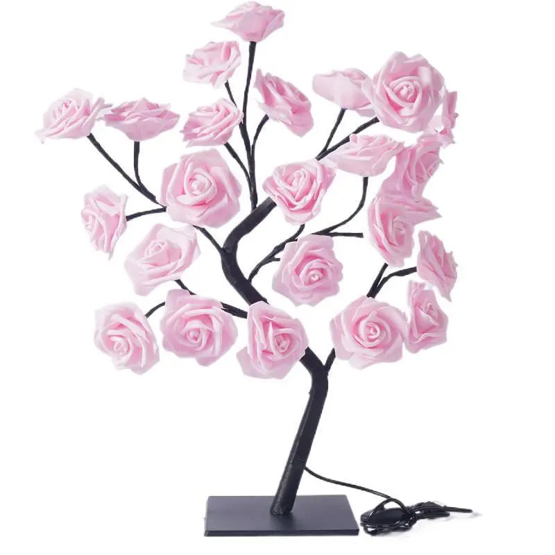 Rose Tree Lamp - Transform Your Home into a Haven of Romance Pink rose - IHavePaws