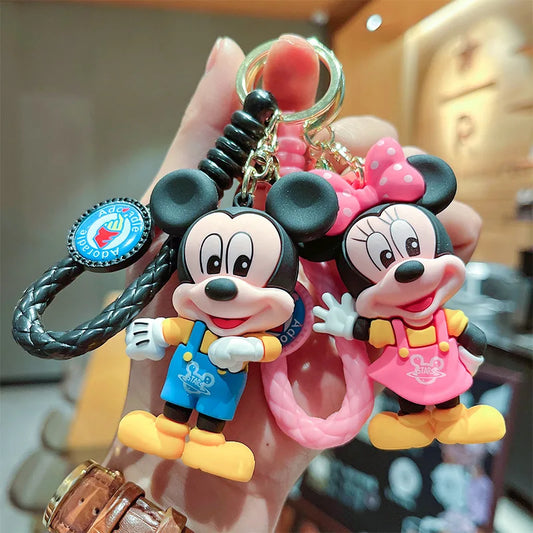 Classic Cartoon Anime Disney Keychain Minnie Mickey Donald Duck Key Chain Pendant Cute Doll Model Toy Party Gift for Children - ihavepaws.com