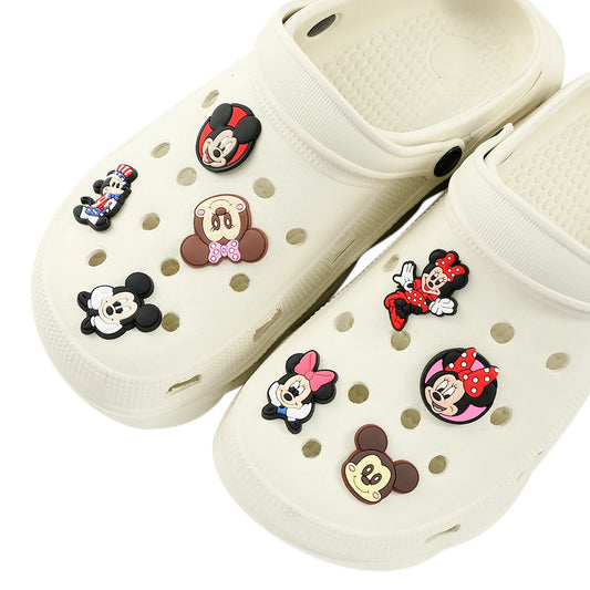 Disney Series Shoes Charms PVC Cartoon Mickey Stitch Shoe Accessories For Clogs Sandals Decoration Buckle Kids Friends Gifts - ihavepaws.com