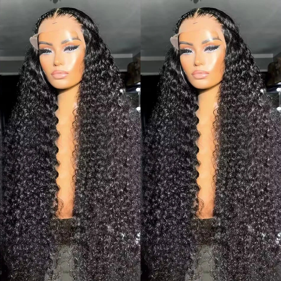 Curly Lace Front Wig 13x4 13x6 Deep Wave Transparent Lace Frontal Wigs For Women Glueless Wig Human Hair 180 Density Wear And Go