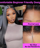 Ready To Wear Lace Wig Straight 6x4 5x5 Lace Wig Human Hair Glueless Wig Brazilian Human Hair Ready To Wear Pre Cut Lace