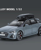 1/32 Audi RS6 Avant Alloy Station Wagon Car Model Diecast Metal Toy Vehicles Car Model Simulation Sound and Light Childrens Gift Gray - IHavePaws