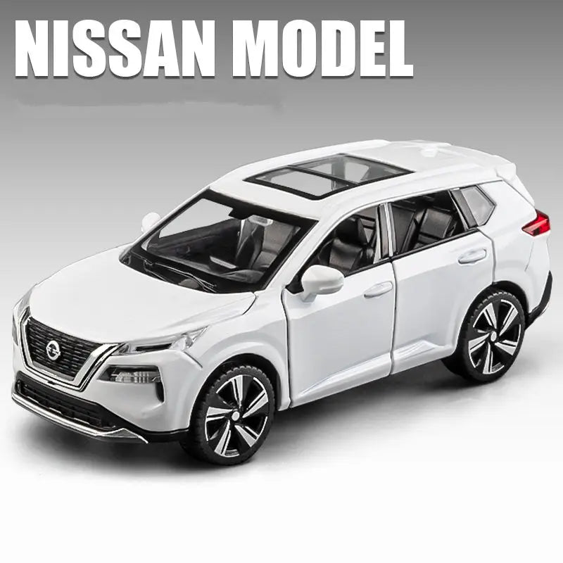 1:32 Nissan X-TRAIL SUV Alloy Car Model Diecast Metal Toy Off-road Vehicles Car Model Simulation Sound and Light Childrens Gifts White - IHavePaws