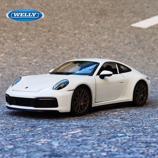 Welly 1:24 Porsche 911 Carrera 4S Alloy Sports Car Model Diecast Metal Toy Vehicles Car Model High Simulation Childrens Toy Gift - IHavePaws
