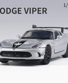 1:32 Dodge Viper ACR SRT Alloy Sports Car Model Diecasts Metal Toy Vehicles Car Model Simulation Sound and Light Childrens Gifts Silvery - IHavePaws