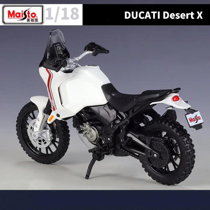 Maisto 1:18 Ducati Desert X Alloy Sports Motorcycle Model Diecasts Metal Street Racing Motorcycle Model Collection Kids Toy Gift
