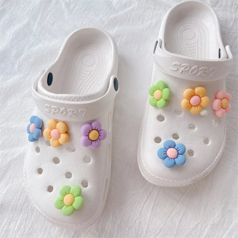 Lovely Flowers Charm for Croc DIY Shoes Buckle Decaration for Crocs Charms Clogs Kids Boys Women Girls Gifts 8PCS - IHavePaws