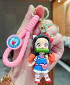 Demon Slayer Keychain Pendant Cartoon Anime Kimetsu No Yaiba Handmade Doll Toy Car Key Ring Luggage Accessories Gift for son 03 - ihavepaws.com