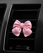1pc Bow-knot Car Air Vent Freshener Perfume Clip Woman Car Art Air Conditioning Clip Car Interior Decoration Accessories Pink - IHavePaws