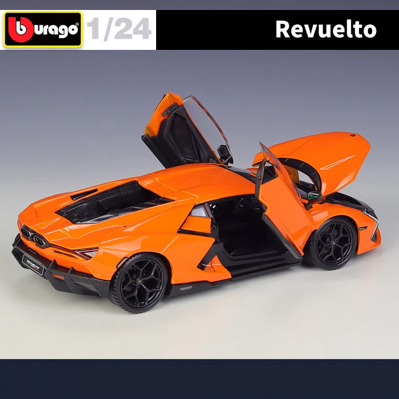 Bburago 1:24 Lamborghini Revuelto Alloy Sports Car Model Diecast Metal Racing Car Vehicles Model Simulation Collection Kids Gift - IHavePaws