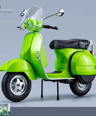 1/10 Vespa 125 Alloy Leisure Motorcycle Model Diecasts Metal Street|mini motorcycle Green - ihavepaws.com