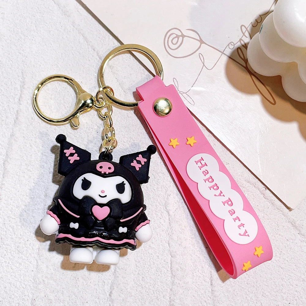 1PC Cute Sanrio Series Keychain For Men Colorful Keyring Accessories For Bag Key Purse Backpack Birthday Gifts SLO 07 - ihavepaws.com
